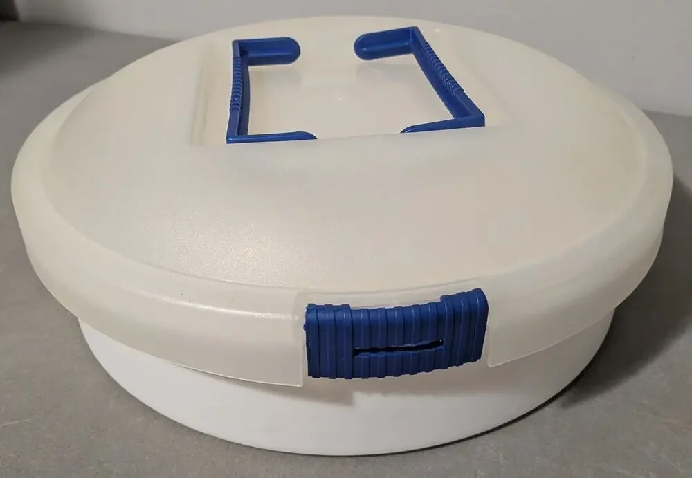 Iris Schwartz Round 3-in-1 Cake, Cupcake & Deviled Egg Carrier